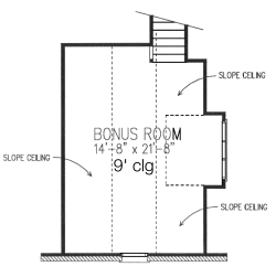 Second Floor Plan for House Plan #473000