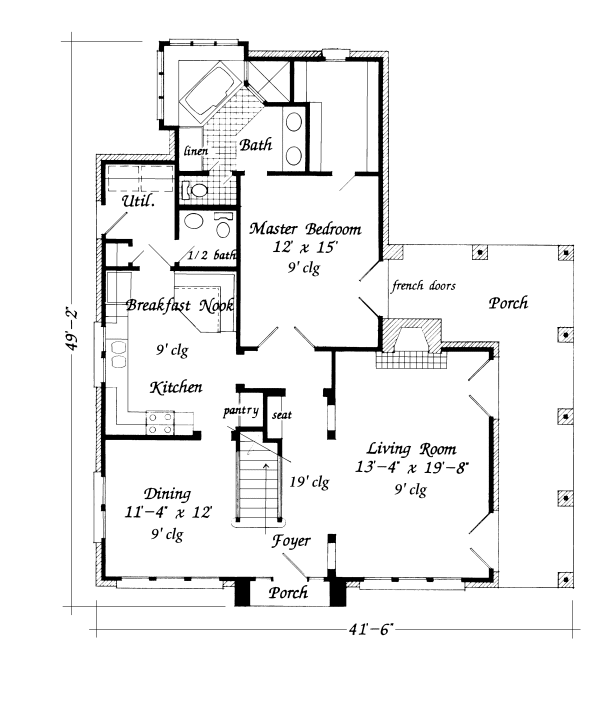 Main Floor Plan for House Plan #478300