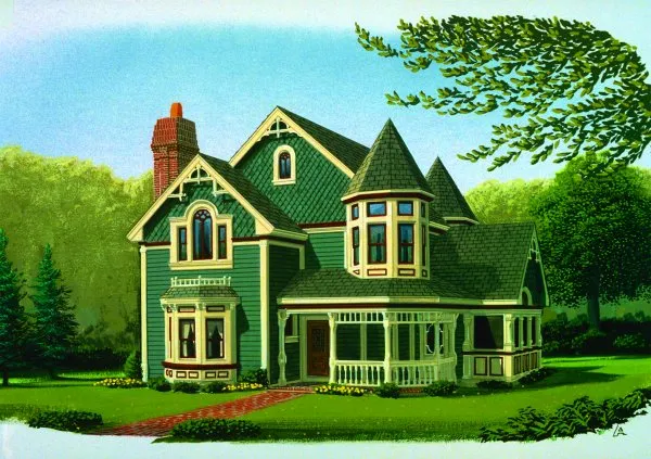 Full Rendering for House Plan #473700