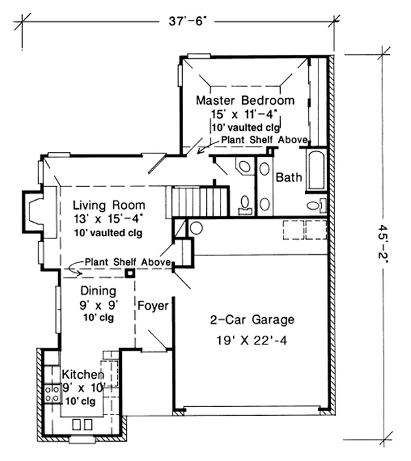 Main Floor Plan for House Plan #477520