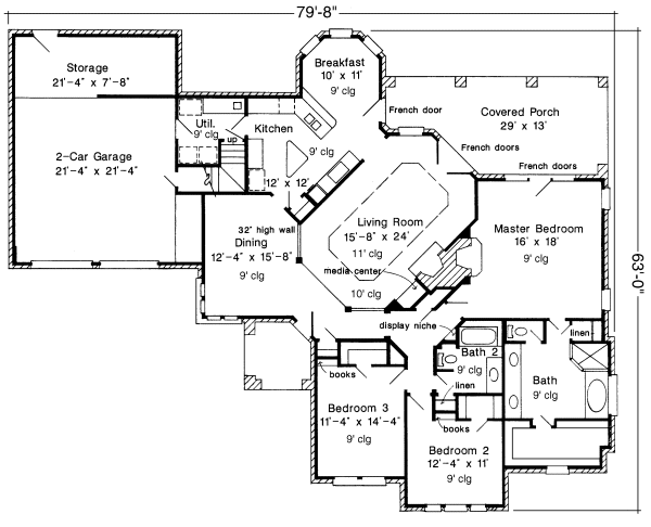Main Floor Plan for House Plan #475230