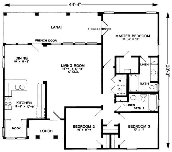 Main Floor Plan for House Plan #476330