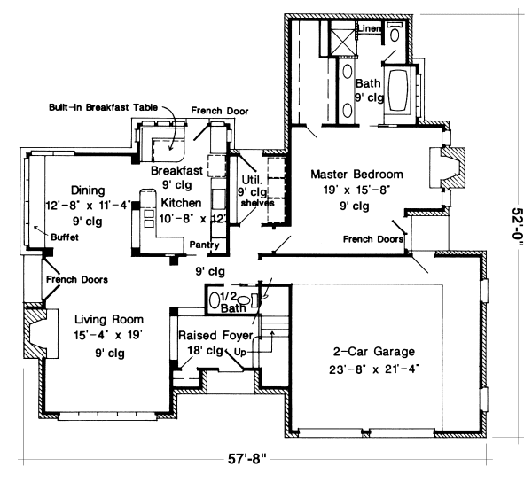Main Floor Plan for House Plan #477330