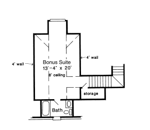 Attic Plan for House Plan #471630