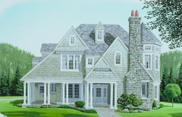 Full Rendering for House Plan #475490
