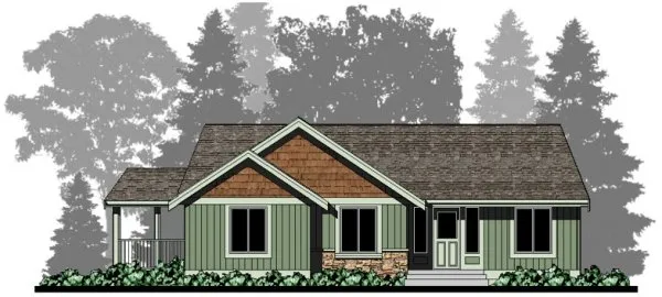 Full Rendering for House Plan #500222