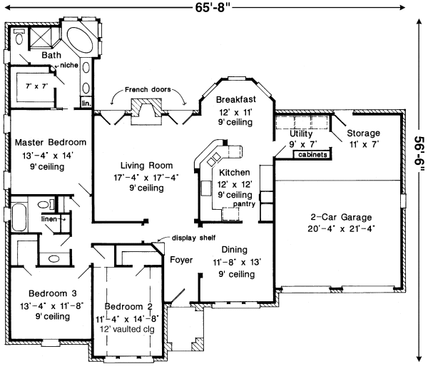 Main Floor Plan for House Plan #474991