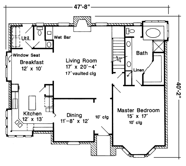 Main Floor Plan for House Plan #477422