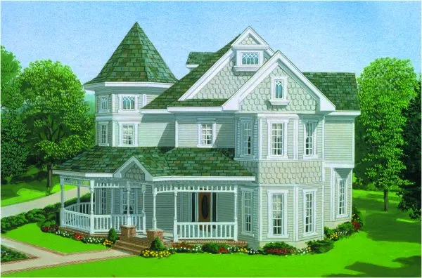 Full Rendering for House Plan #473613