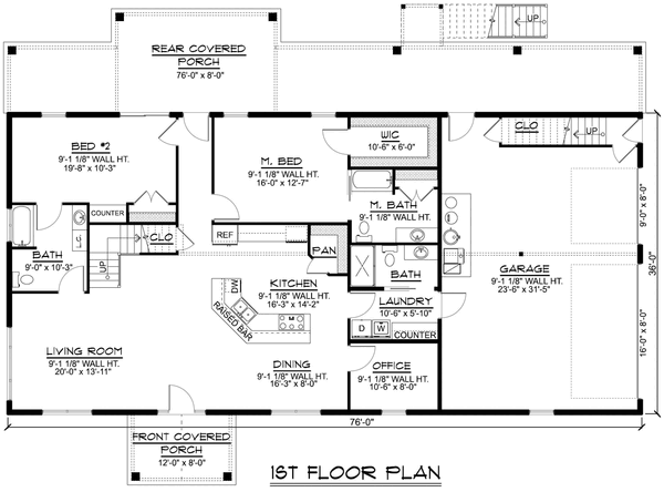 Main Floor Plan for House Plan #758254