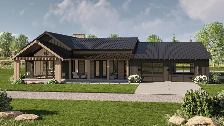 Full Rendering for House Plan #709912