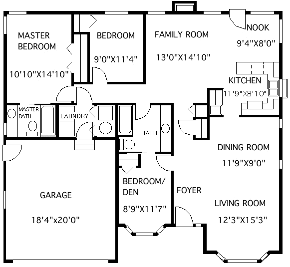 Main Floor Plan for House Plan #500121