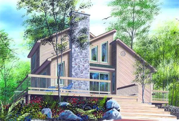 Full Rendering for House Plan #143092
