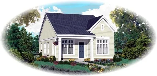 Full Rendering for House Plan #498501