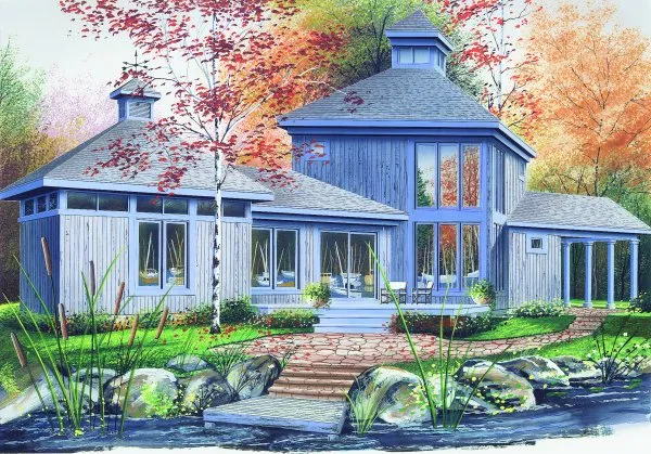 Full Rendering for House Plan #145092