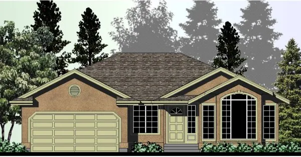Full Rendering for House Plan #500471