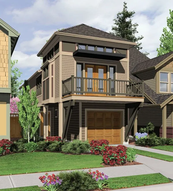 Full Rendering for House Plan #321107