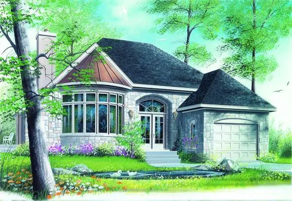 Full Rendering for House Plan #148622
