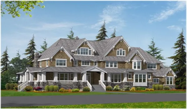 Full Rendering for House Plan #335756