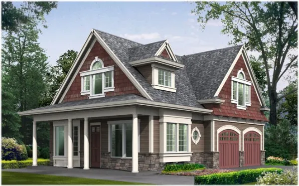Full Rendering for House Plan #335921