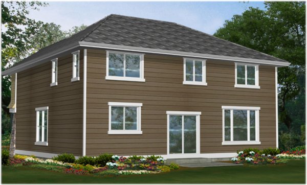 Rear Elevation for House Plan #330952