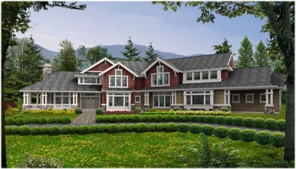 Full Rendering for House Plan #330564