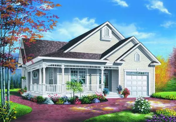 Full Rendering for House Plan #140922