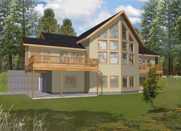 Full Rendering for House Plan #459902
