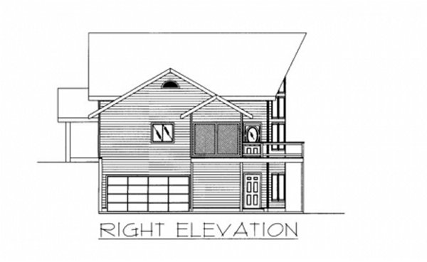 Right Elevation for House Plan #459902