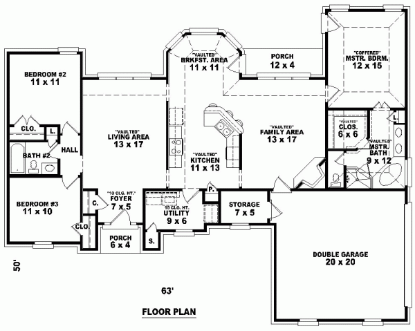 Main Floor Plan for House Plan #495661