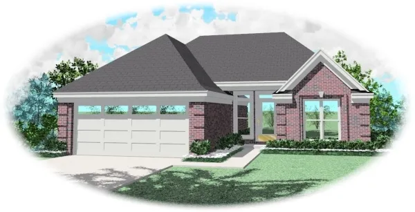Full Rendering for House Plan #490021