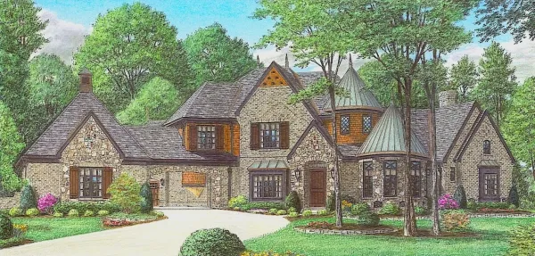 Full Rendering for House Plan #494983