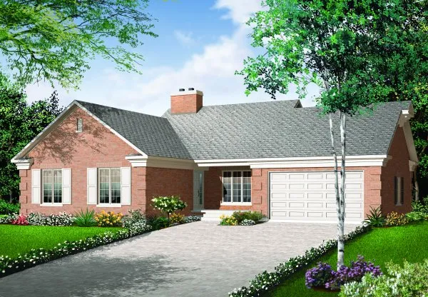 Full Rendering for House Plan #148801