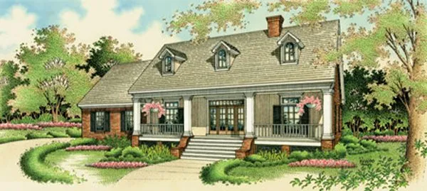 Full Rendering for House Plan #481181
