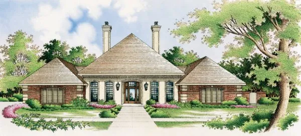 Full Rendering for House Plan #484072
