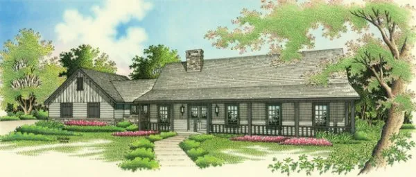 Full Rendering for House Plan #488081