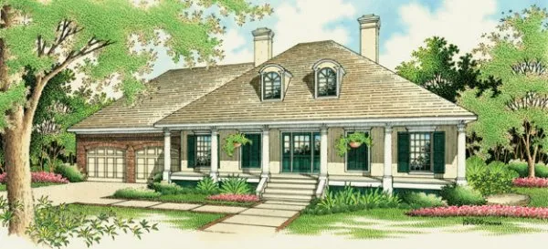 Full Rendering for House Plan #486281