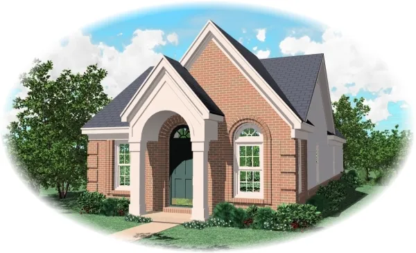 Full Rendering for House Plan #490211