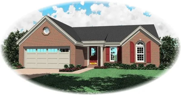 Full Rendering for House Plan #496611