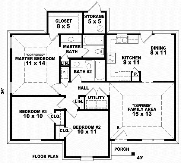 Main Floor Plan for House Plan #498611