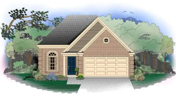 Full Rendering for House Plan #497621
