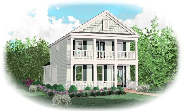 Full Rendering for House Plan #494211