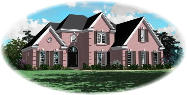 Full Rendering for House Plan #490041