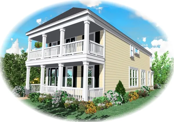Full Rendering for House Plan #499201