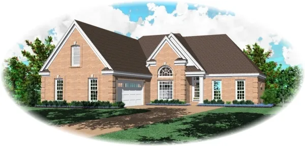 Full Rendering for House Plan #499961