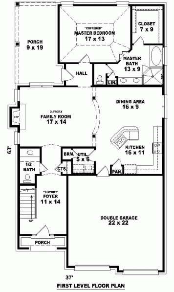 Main Floor Plan for House Plan #492831