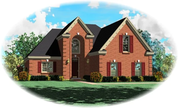 Full Rendering for House Plan #499441