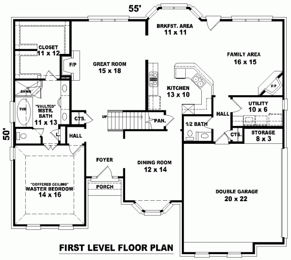 Main Floor Plan for House Plan #494981