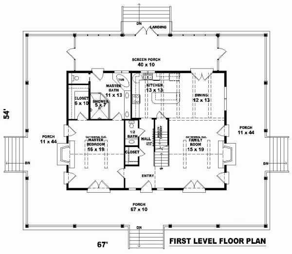 Main Floor Plan for House Plan #499251