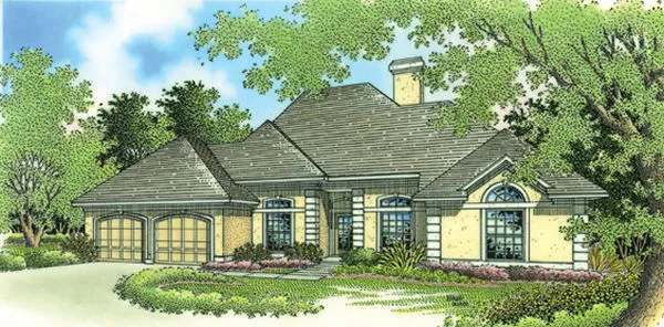Full Rendering for House Plan #488281